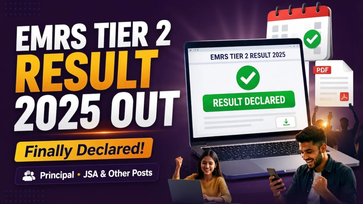 EMRS Tier 2 Result 2026 Released: Check Post-wise Result, Marks, Cut Off and Login Link - Blog Post Image