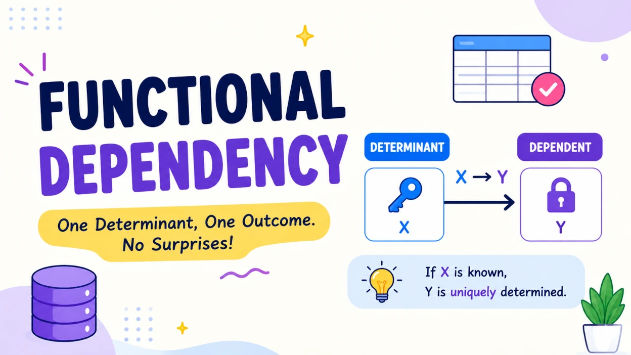 Functional Dependency in DBMS Explained | Quick Revision for IBPS SO IT Officer - Blog Post Image