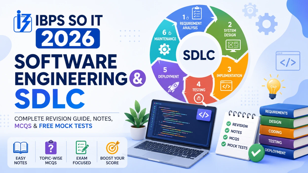 Software Engineering & SDLC for IBPS SO IT Officer 2026: Complete Revision Guide, Notes, MCQs & Free Mock Tests - Blog Post Image