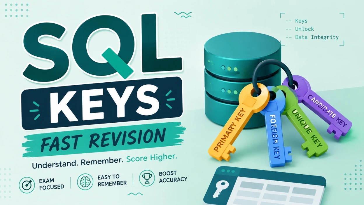 SQL Keys Explained: Fast Revision Notes for IBPS SO IT Officer 2026 - Blog Post Image